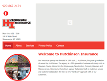 Tablet Screenshot of hutchinsoninsurance.com